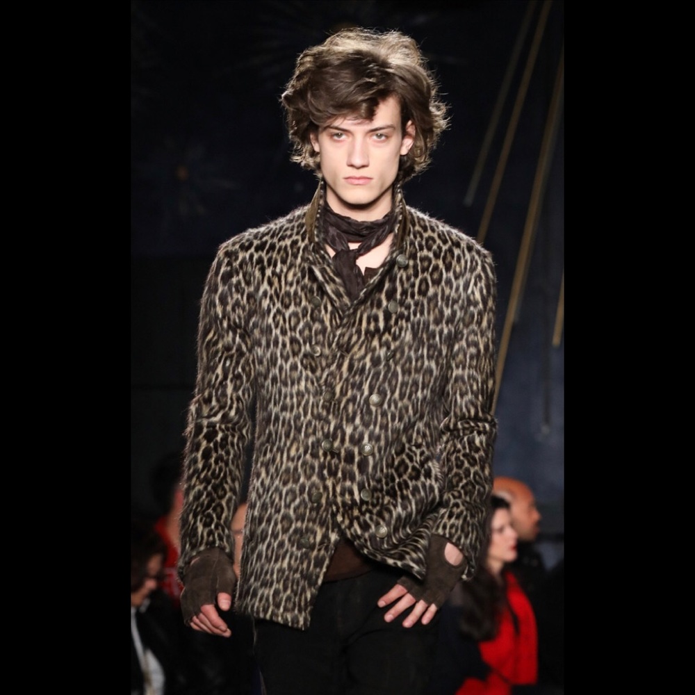 John varvatos Leopard jacket size EU 48 US 38